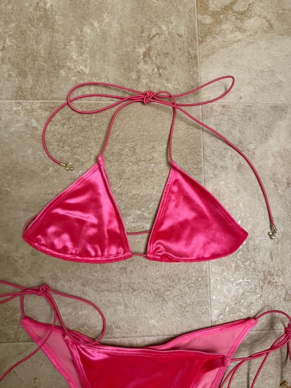 Voight Hot Pink String Bikini Set - Women Swim Bikinis - Picture 3 of 8